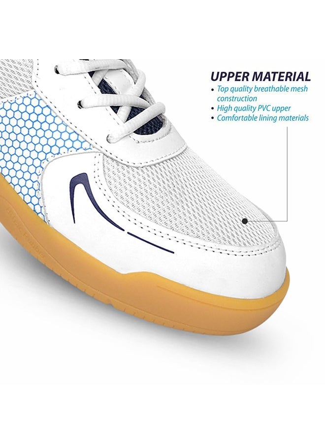 دي أس سي أحذية دي إس سي أكيدو للبادمنتون | الجزء العلوي من الشبك القابل للتنفس، نعل مطاطي طبيعي، تبطين EVA، دعامة كعب TPU، مواد تبطين مريحة، أحزمة ربط متكاملة | غير ملوثة للملعب الداخلي - Image 4